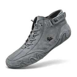 Chaussures Bottes décontractées unisexe plates en cuir Tendance de la mode
