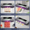 Machine d'emballage sous vide pour aliments secs et humides avec UV, machine de scellage pour aliments de cuisine, coupe-vide intégrée – Image 5