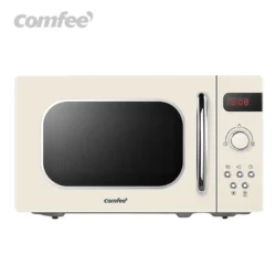 Micro-ondes Comfee de style rétro / Four à micro-ondes rétro avec 8 menus automatiques, 20 L