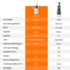 MIUI Petit presse-agrumes lent, Mini presse-agrumes électrique portable, presse-citron, facile à nettoyer et sorbetière, Mini-Pro – Image 6