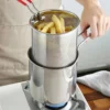 Friteuse en acier inoxydable 304, avec panier à frire, Pot alimentaire auxiliaire pour approfondir le Pot à lait japonais, – Image 1