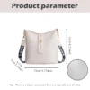 Sac à bandoulière Crocodile pour femmes, ruban imprimé, sangle d'épaule, sac seau de grande capacité – Image 5