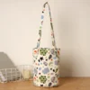 Sac seau à bandoulière grande capacité, petite fleur cassée pour shopping quotidien et de voyage, loisirs, – Image 9
