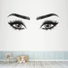 Autocollant décoration Mode filles cils sourcils yeux Stickers muraux salon décoration décalcomanies pour meubles – Image 4