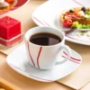 Ensemble de vaisselle en porcelaine blanche avec tasse, 18/20/30/36/60 pièces – Image 6