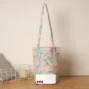 Sac seau à bandoulière grande capacité, petite fleur cassée pour shopping quotidien et de voyage, loisirs, – Image 6
