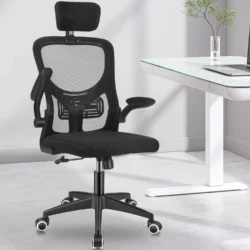 Chaise de bureau en maille ergonomique 360 ° Bureau d'ordinateur à levage pivotant, hauteur réglable