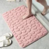Tapis doux antidérapants, tapis de pied de salle de bain, pavé en relief, paillasson absorbant, séchage rapide, en mousse à mémoire de forme – Image 8