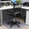 Chaise de Bureau à Concussion Ergonomique, Fauteuil Réglable avec Accoudoirs, – Image 2