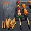 Brochettes de Barbecue réutilisables en acier inoxydable, 10 pièces, pour Camping en plein air, pique-nique, – Image 1