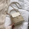 Sacs à main et chaînes décontractées paille, sacs en rotin, sac à bandoulière – Image 1