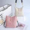 Sac à bandoulière Crocodile pour femmes, ruban imprimé, sangle d'épaule, sac seau de grande capacité – Image 2