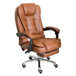 Grande Chaise de Bureau en Cuir , Tissu Moderne,