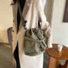 Sac épaule bandoulière grande capacité main cordon unique – Image 6