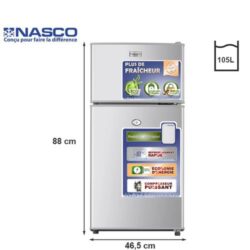 RÉFRIGÉRATEUR 2 PORTES KNASF2-115 105L • Double Porte • Classe A+ • Économie & Pratique