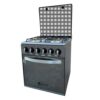 Cuisinière à Gaz YUCEL 4 Feux Inox avec Four à Double Niveau – Image 2